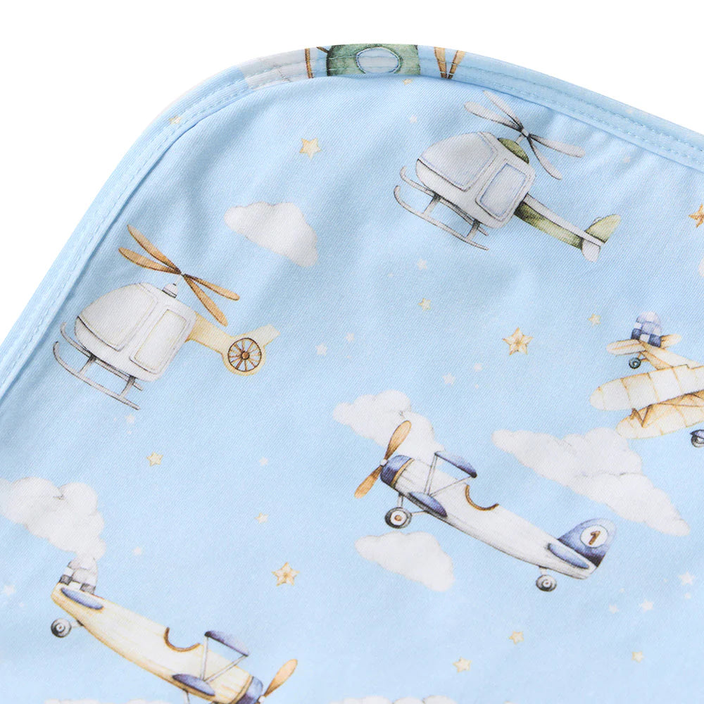 Taking Flight Organic Jersey Wrap &amp; Beanie Set