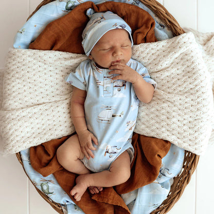 Taking Flight Short Sleeve Organic Bodysuit