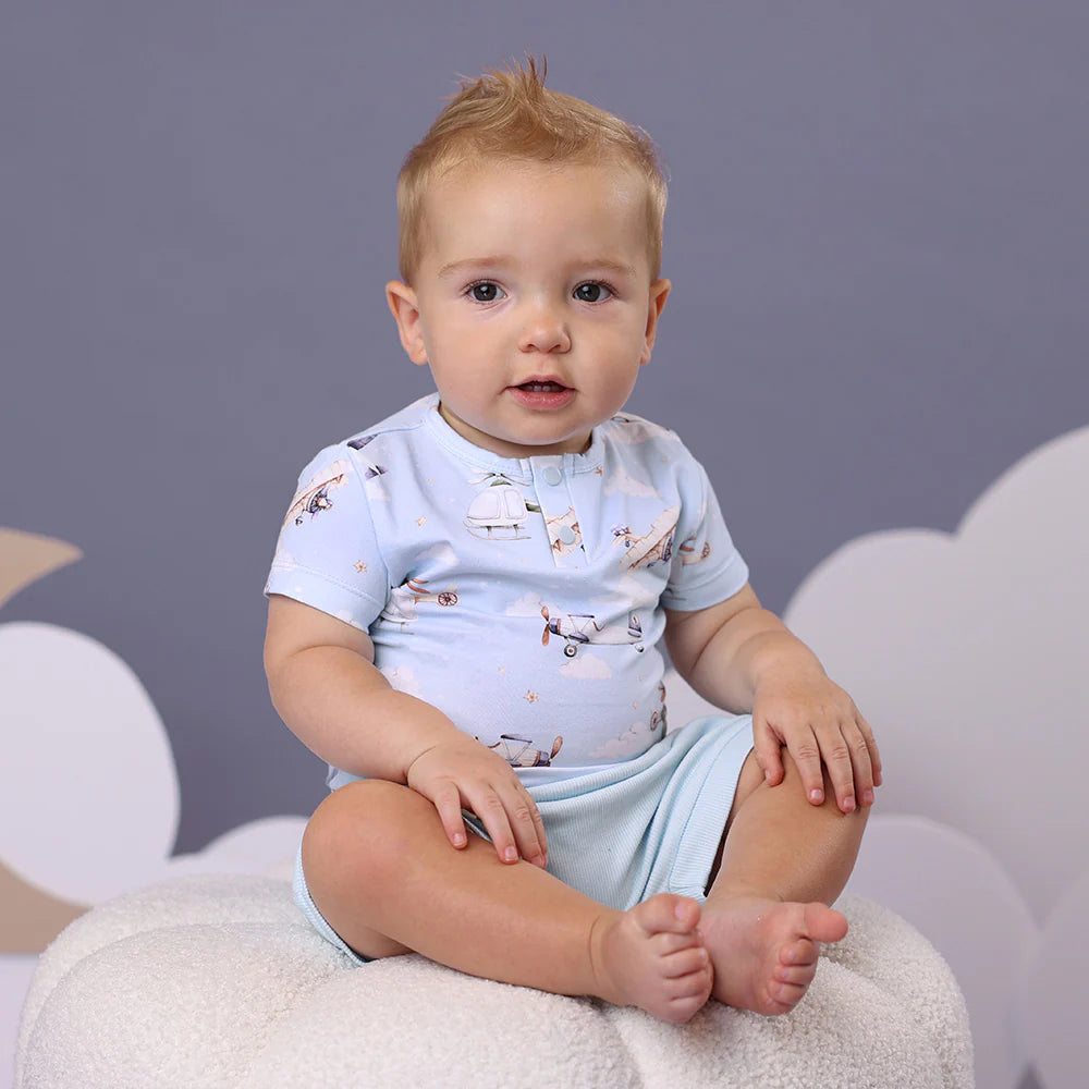 Taking Flight Short Sleeve Organic Bodysuit