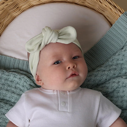 Honeydew Ribbed Organic Topknot