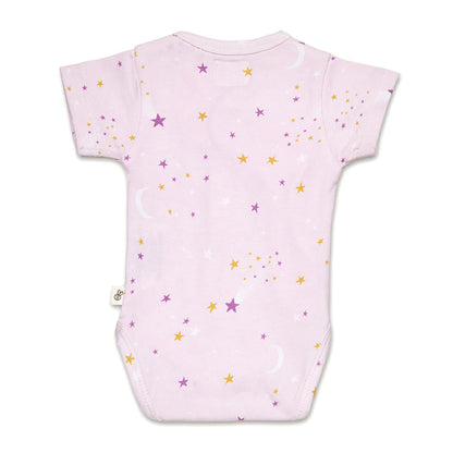 Twinkle Short Sleeve Organic Kimono Bodysuit